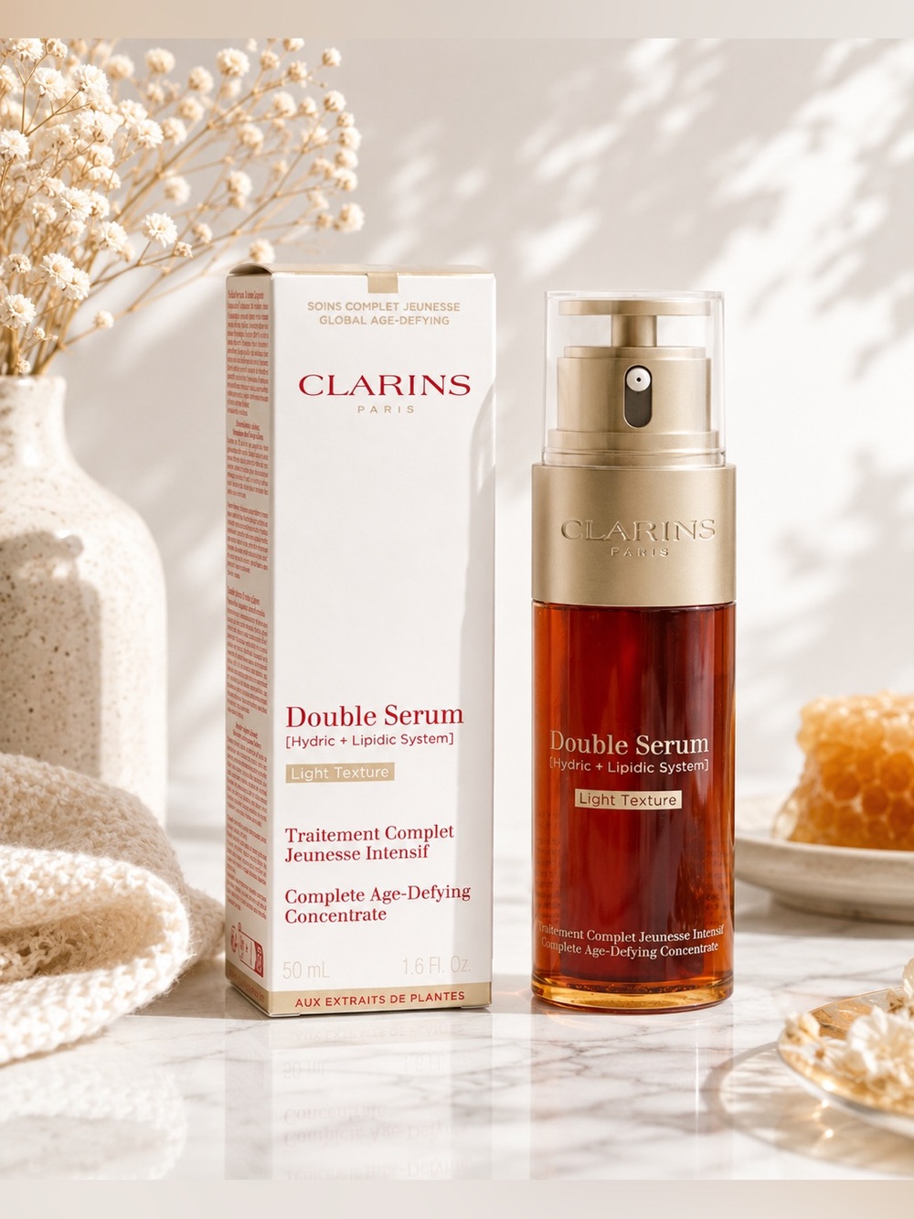 CLARINS | Double Serum Light Texture | 1.6 oz / 50 mL | New in Box